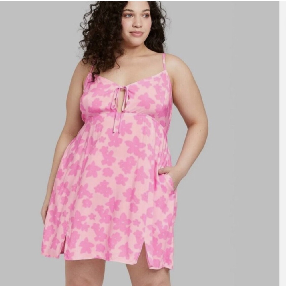 Wild Fable Pink Camisole Dress Flowing Style L
